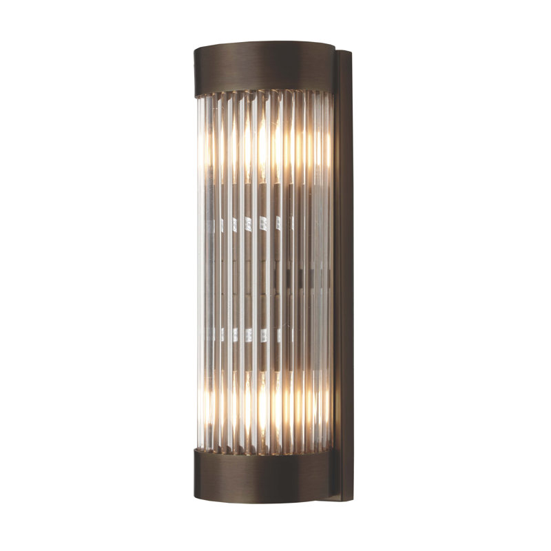Adelbrand Flush Mounted Sconce, Dark Antique Brass