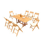 Surfliner Outdoor 9 - Piece Teak Dining Set