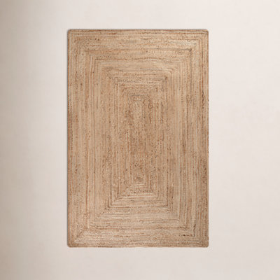 Gage Miramar Tan Hand-Braided Jute Rug