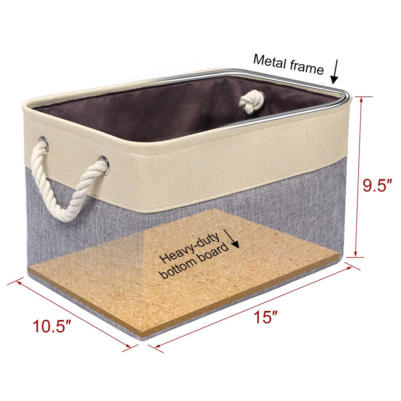 Breakwater Bay Fabric Decorative Bin