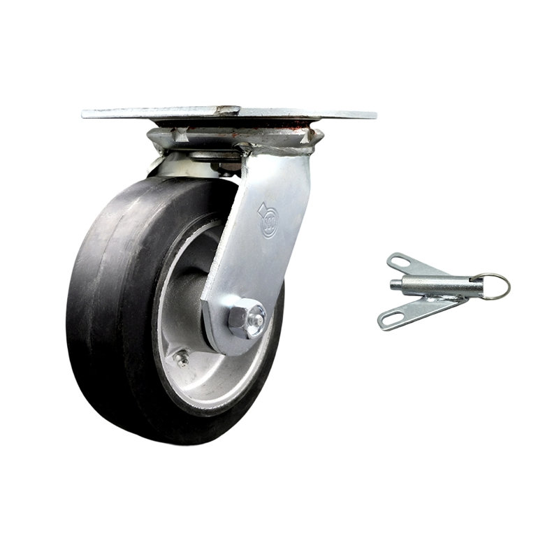Rubber on Aluminum Caster