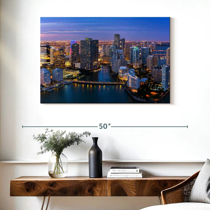 Miami twilight mood Sireci, H 26 po x l 39 po