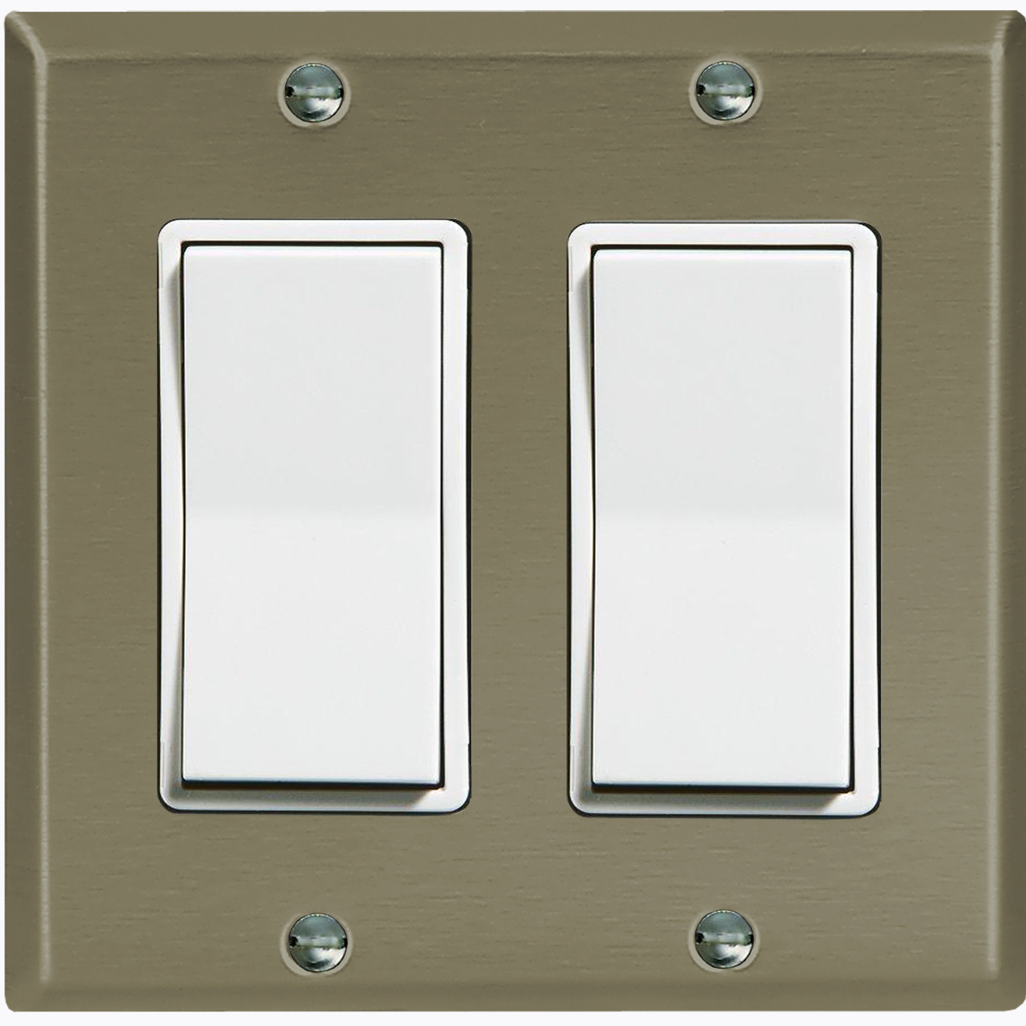 WorldAcc Metal Light Switch Plate Outlet Cover (Plain Olive Green ...