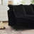 Slipcovered Modern 4 Seater Sofa Couch U-Shape Sectional Sofa with Ottoman-2137760996-2137760995-2137760985
