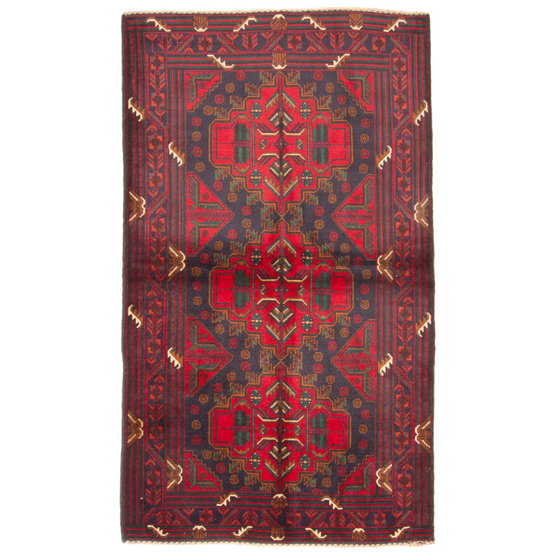 Rizbaft Red Rug 3'8" x 6'4"