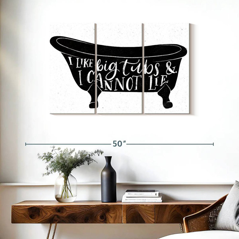 Tergel Bathroom Puns I Black, 24" H x 38" W
