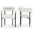 Boucle Upholstered Metal Dining Chair(Set Of 2)-637577419-637577417