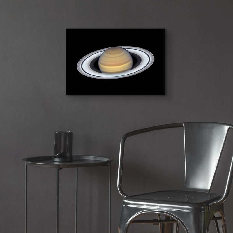  «Saturn 2» par la téléscope Hubble de la NASA, art mural en verre acrylique, 24 po x 16 po, H 16 po x l 24 po