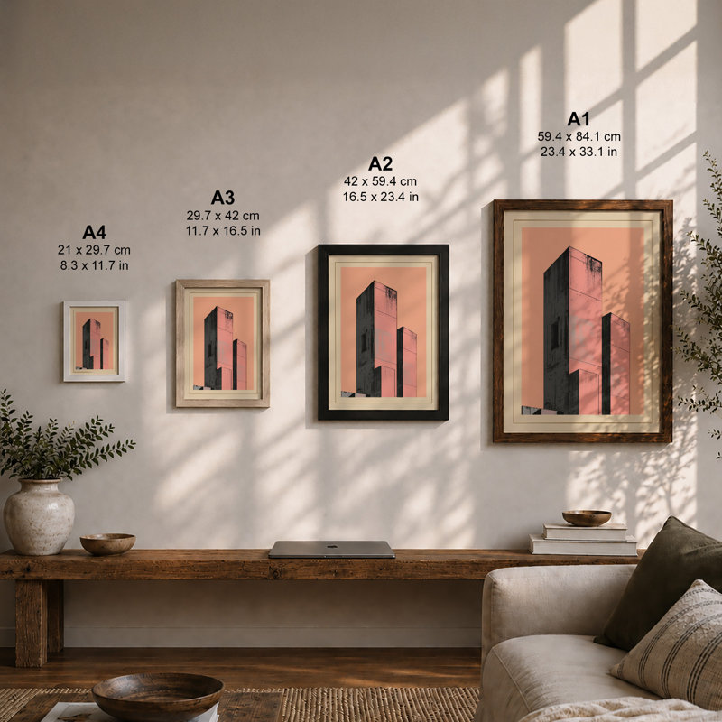 Abstract Towers Industrial - Print, Unframed, A2 - 59.4 x 42.0 cm