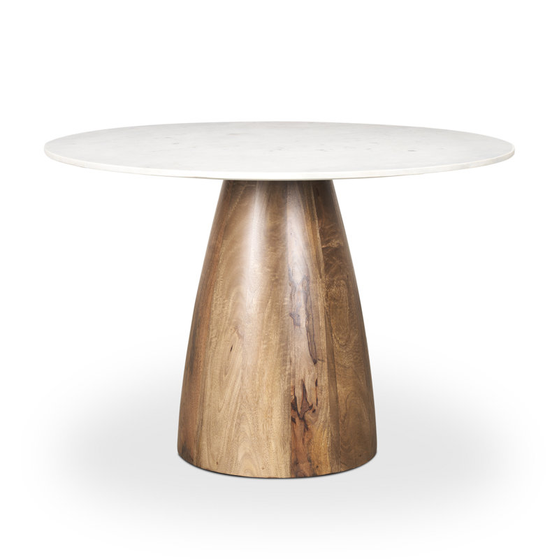 Table de salle à manger Mellonia, Blanc, H 30 po x L 42 po x l 42 po