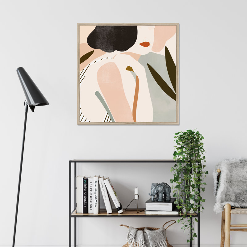 Trieste Summer I 1 Piece Wall Art, 34cm H x 34cm W, Natural Wood Framed Paper Print
