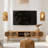 Boho Wall Decor Set of 2, Arched Wood Wall Candle Holders, Modern Minimalist Sconces for Living Room, Bedroom, or Bathroom-830003956