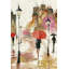 «Passersby Under Its Umbrellas», reproduction sur toile-745264639-745264624