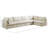 Hallelujah Velvet L-Shaped Sectional Reversible-63568120