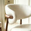 Chaise d'appoint blanche à dossier solide (ensemble de 2)