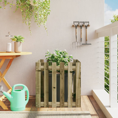 Nabeela Wood Planter Box