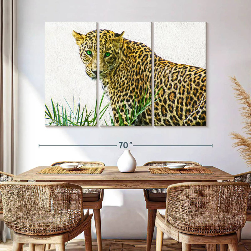 Wild Leopard, 42" H x 65" W