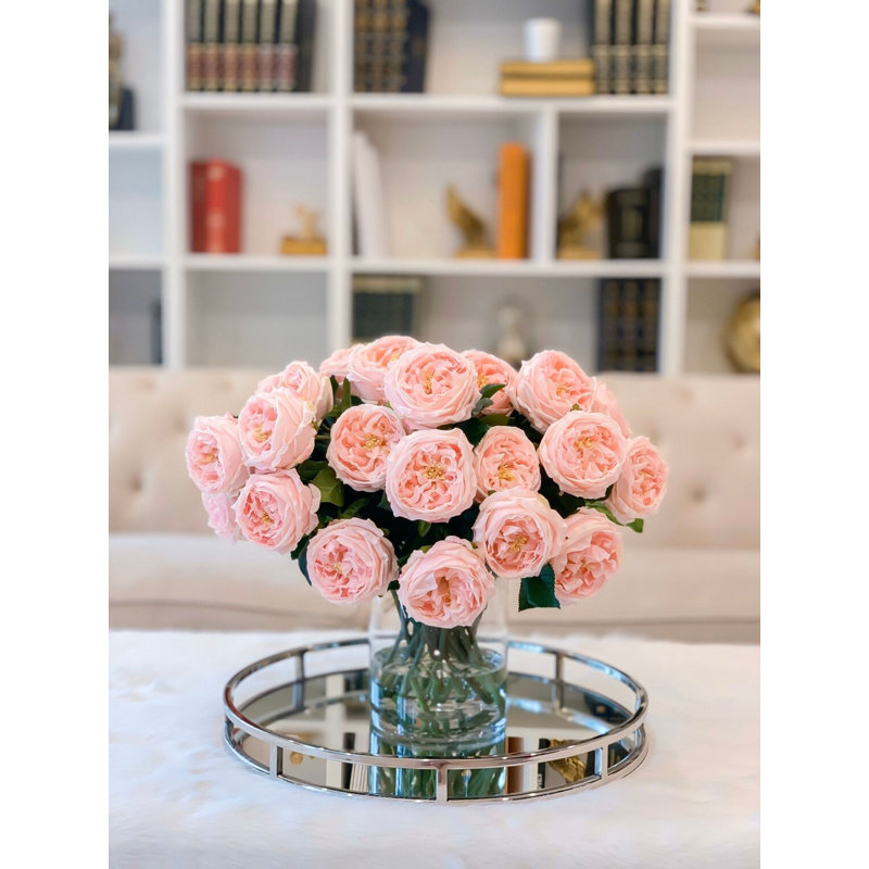 Hydrangea Arrangement in Vase, Pink