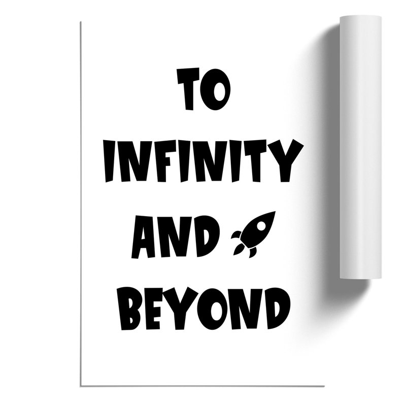 To Infinity and Beyond - Frameless Print, 84cm H x 59cm W x 0.1cm D