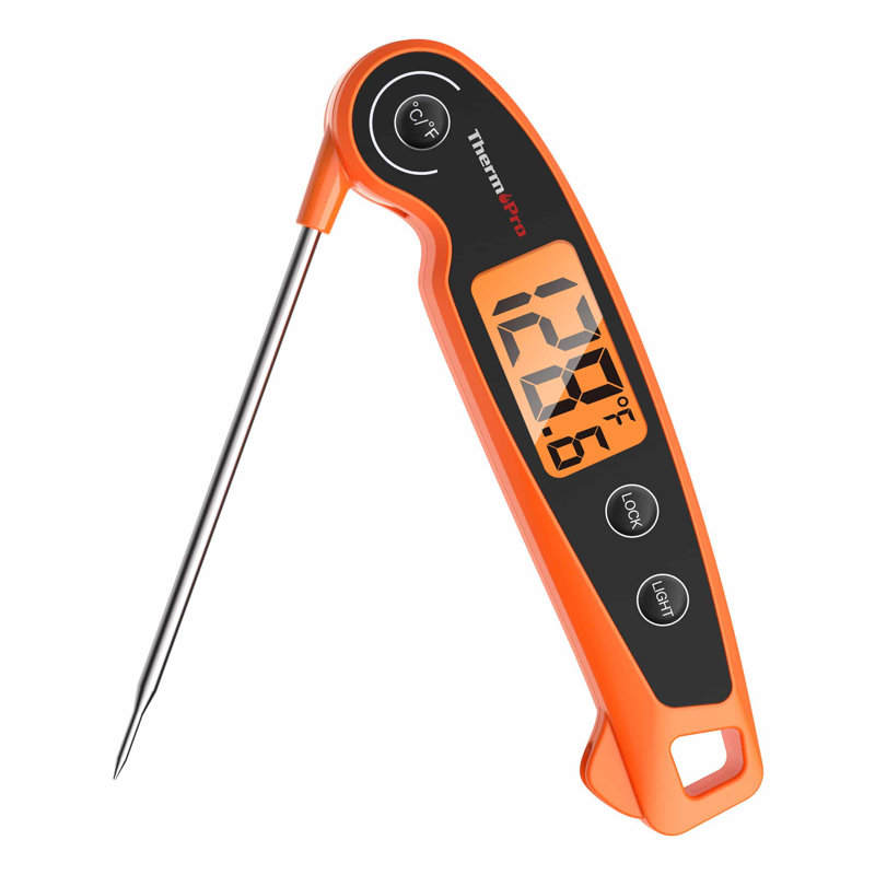 ThermoPro Orange Waterproof Digital Meat and Candy Thermometer
