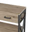 Console moderne avec 3 tiroirs, 2 tablettes, un panier de rangement et des crochets - idéale pour le vestibule ou derrière le canapé-945637084
