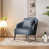 Similicuir bleu gris