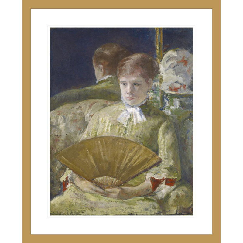 «Miss Mary Ellison» par Mary Cassatt, impression giclée encadrée, H 28,8 po x l 23,5 po