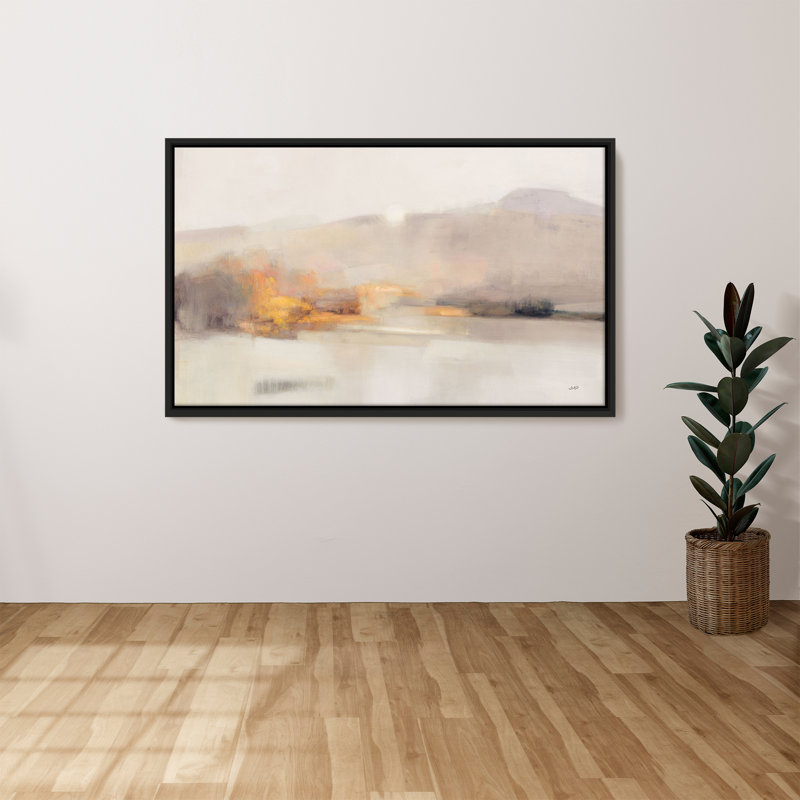 "Memory of the West No Pink" par Julia Purinton, reproduction sur toile dans un cadre flottant noir, H 39,5 po x l 63,5 po