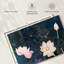 Fleurs de lotus texturées, reproduction sur toile-1851555862