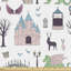 Cowes Castles Dragons Deers Lantern Fabric