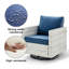 Chaises de patio pivotantes avec coussins Ingvald-1776065136