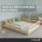 Montessori Floor Bed - Pine Wood Frame with Safety Guardrails-1463258181-1463258183