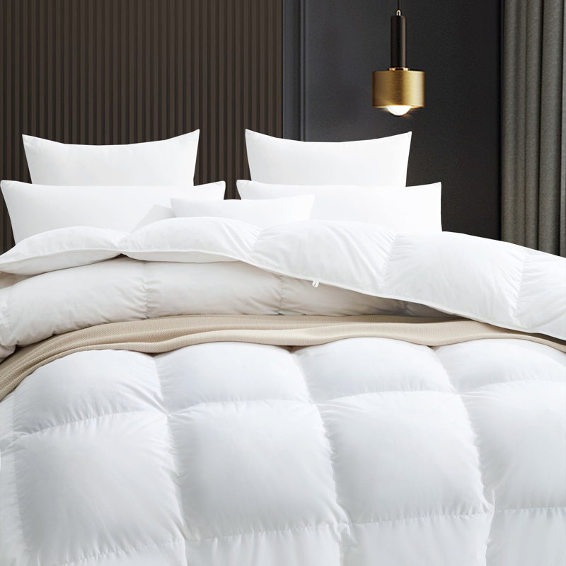 All Season Soft and Warm Feather Down Comforter Duvet Insert, Queen