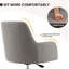 Chaise de bureau Hardy avec hauteur réglable et capitonnage à boutons, standard