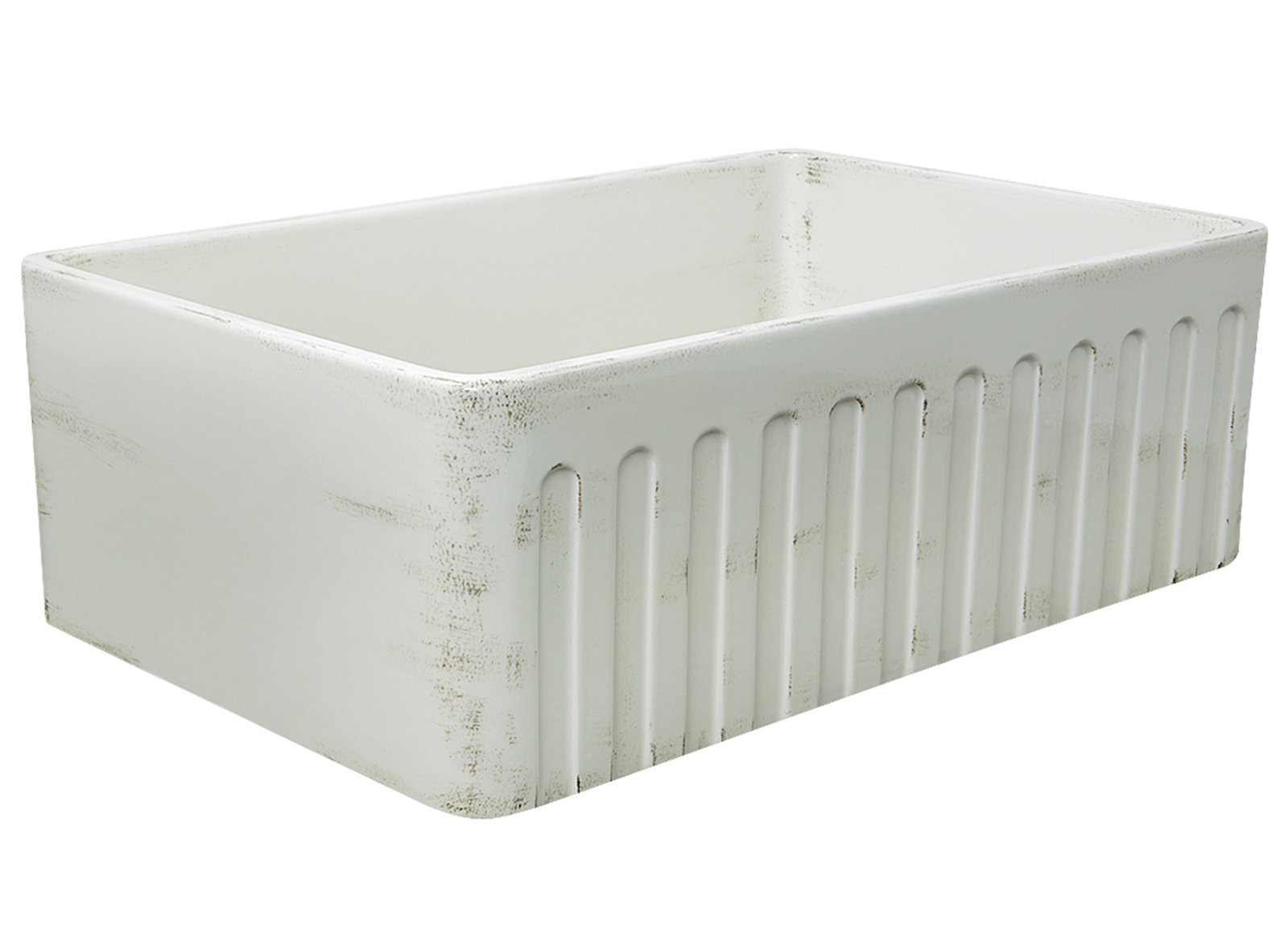 Vineyard Fireclay 29.75" L x 19.75" W Farmhouse Kitchen Sink, Shabby Straw