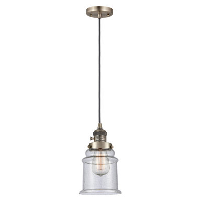 Franklin Restoration - Alvi - Mini-luminaire suspendu à 1 lumière - Interrupteur marche / arrêt - Ampoule non incluse