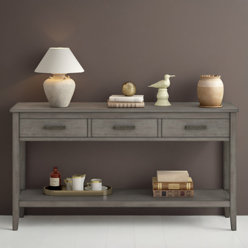 Table d'appoint 59 po pour vestibule, Gris