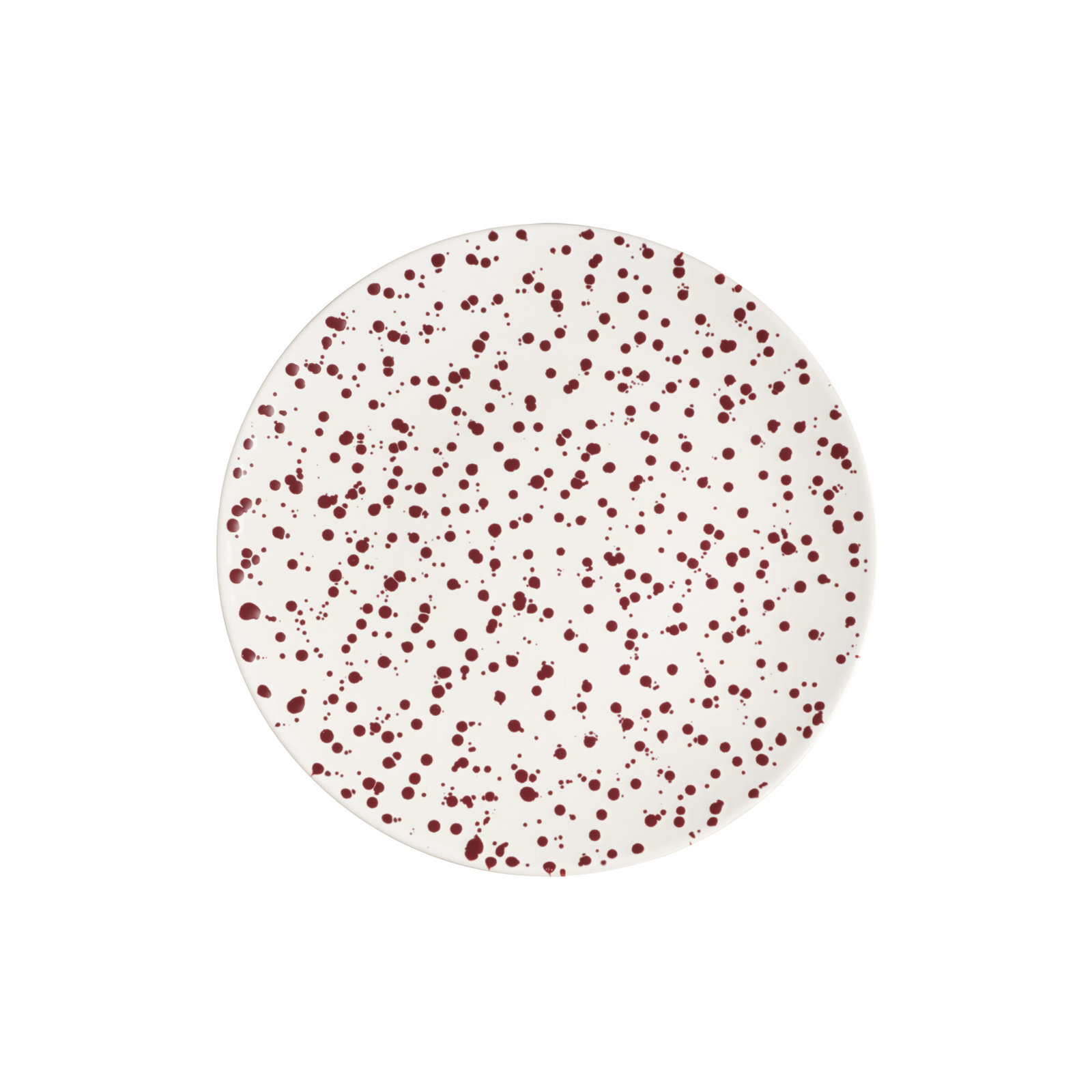 Year & Day Splatter Serving Platter, Red