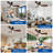 42 Inch Walnut 3 Blade Flush Mount Low Profile Ceiling Fan with Lights and Remote, Dimmable Indoor Outdoor Fan with Remote Control Quiet DC Motor Timer-1705845750-1705845744-1705845747