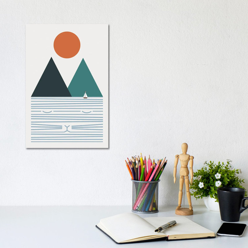 Cat Landscape IX by Lim Heng Swee - Wrapped Canvas Painting, 20.32 cm H x 30.48 cm W