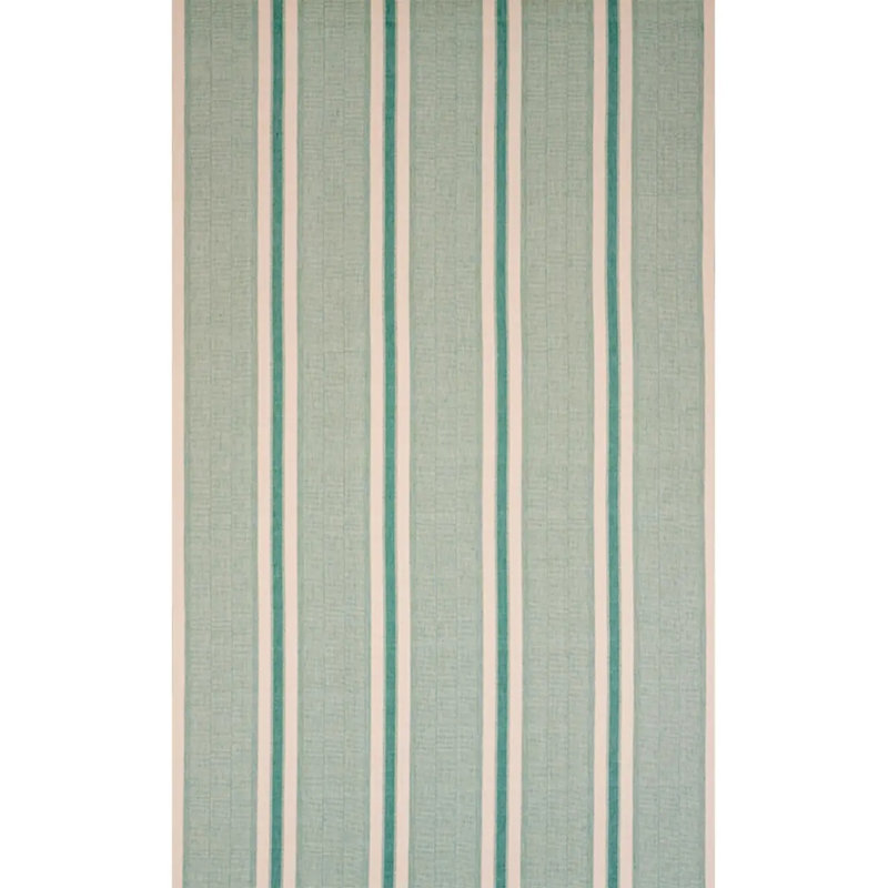 Schumacher x A Rum Fellow Ipala Hand Woven Stripe Fabric, Green