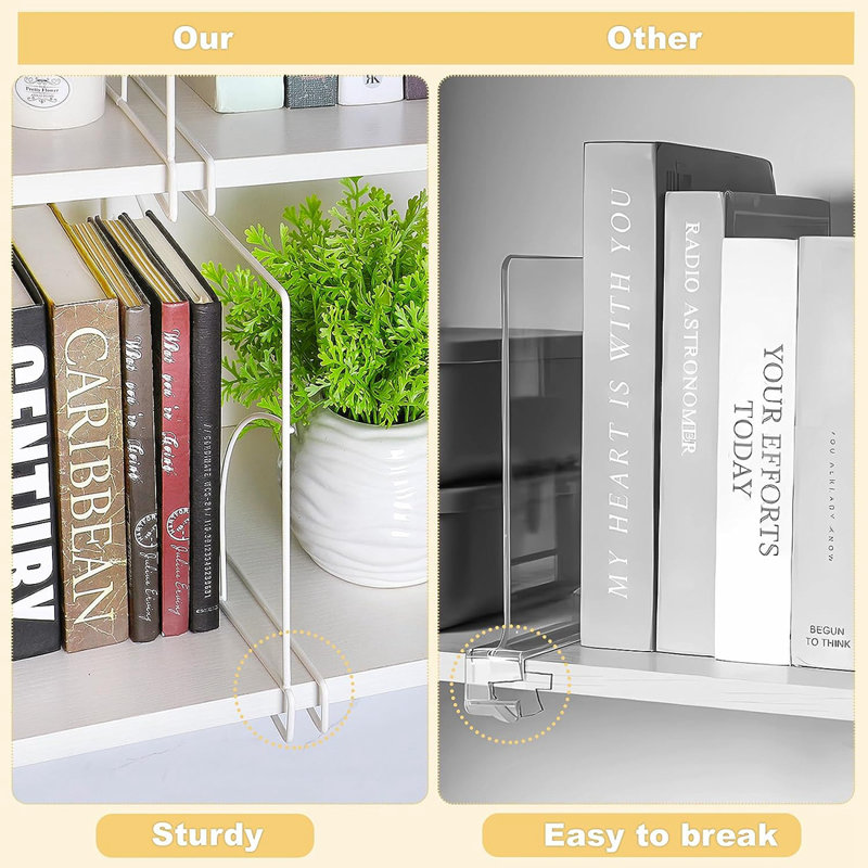Mackall Metal Size Dividers, White