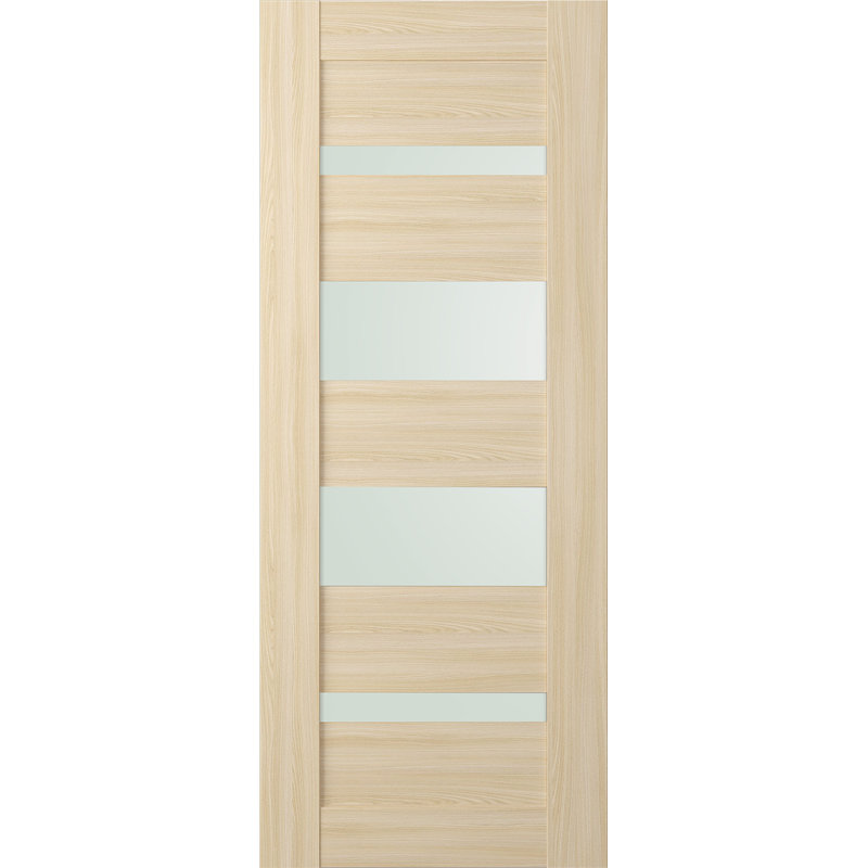 Dalle de porte intérieure en verre manufacturé Avon 07-01, Frêne de la loire, 27,75 po x 79,37 po