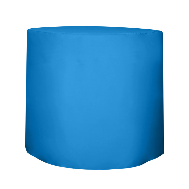 Javin Solid Color Round Tablecloth, Cobalt Blue, 2