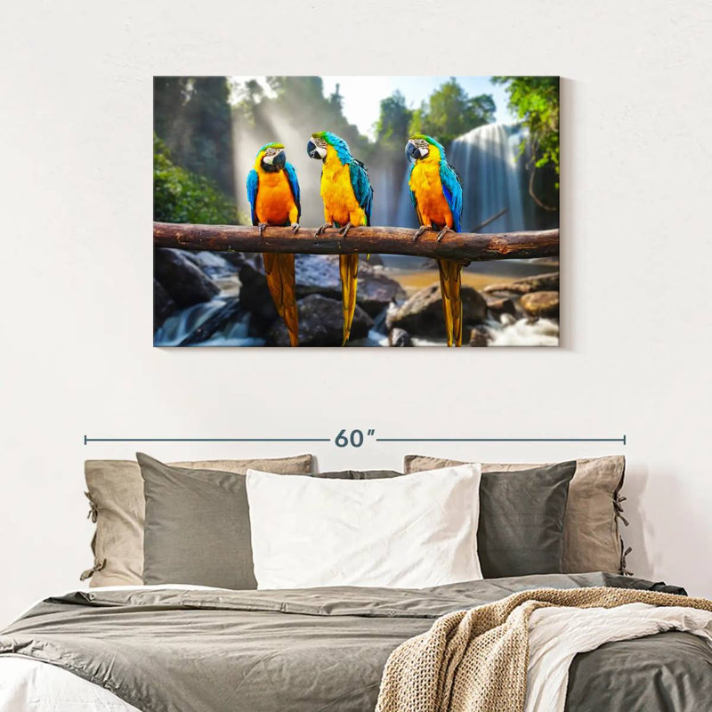 Brampt Macaw Friends, 30" H x 45" W
