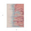 Tapis extérieur lavable abstrait corail 5 'x 8' rose et gris