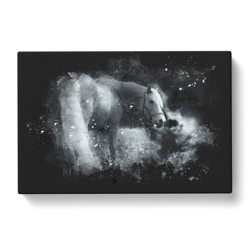 Lone Horse - Wrapped Canvas, 35cm H x 50cm W x 3cm D