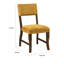 Ensemble de 2 chaises d'appoint Ady, assise et dossier en chenille jaune-120613498