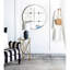 Miroir mural rond 36 po en verre de style traditionnel pour salle de bain, vestibule, console - Design rustique et romantique avec motif de fleurs en résine 35,8 po X Make Your Home Shine