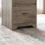 Bureau d'ordinateur 59 "avec multiprise, bureau à domicile avec 2 rangements et 2 tiroirs classeurs-195069598